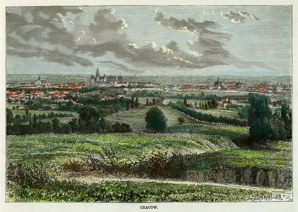 Krakova, Puola, 1880. tekijältä Taylor