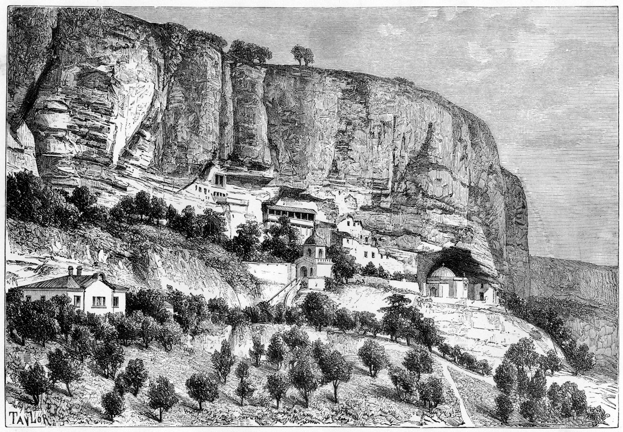 Djoufout-Kalehin luolat, Venäjä, 1890. tekijältä Taylor