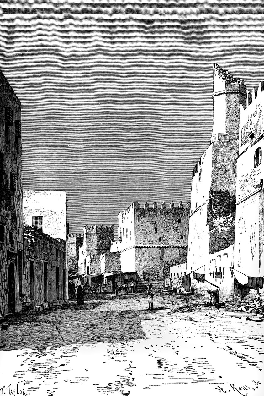 Leonec Street, Sfakes, Pohjois-Afrikka, 1895. tekijältä Taylor