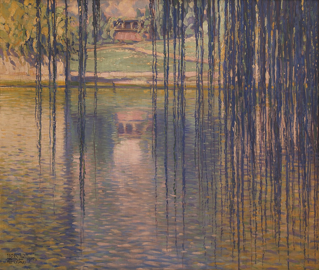 Willows on the Lake, 1915. tekijältä Teodoro Wolf Ferrari