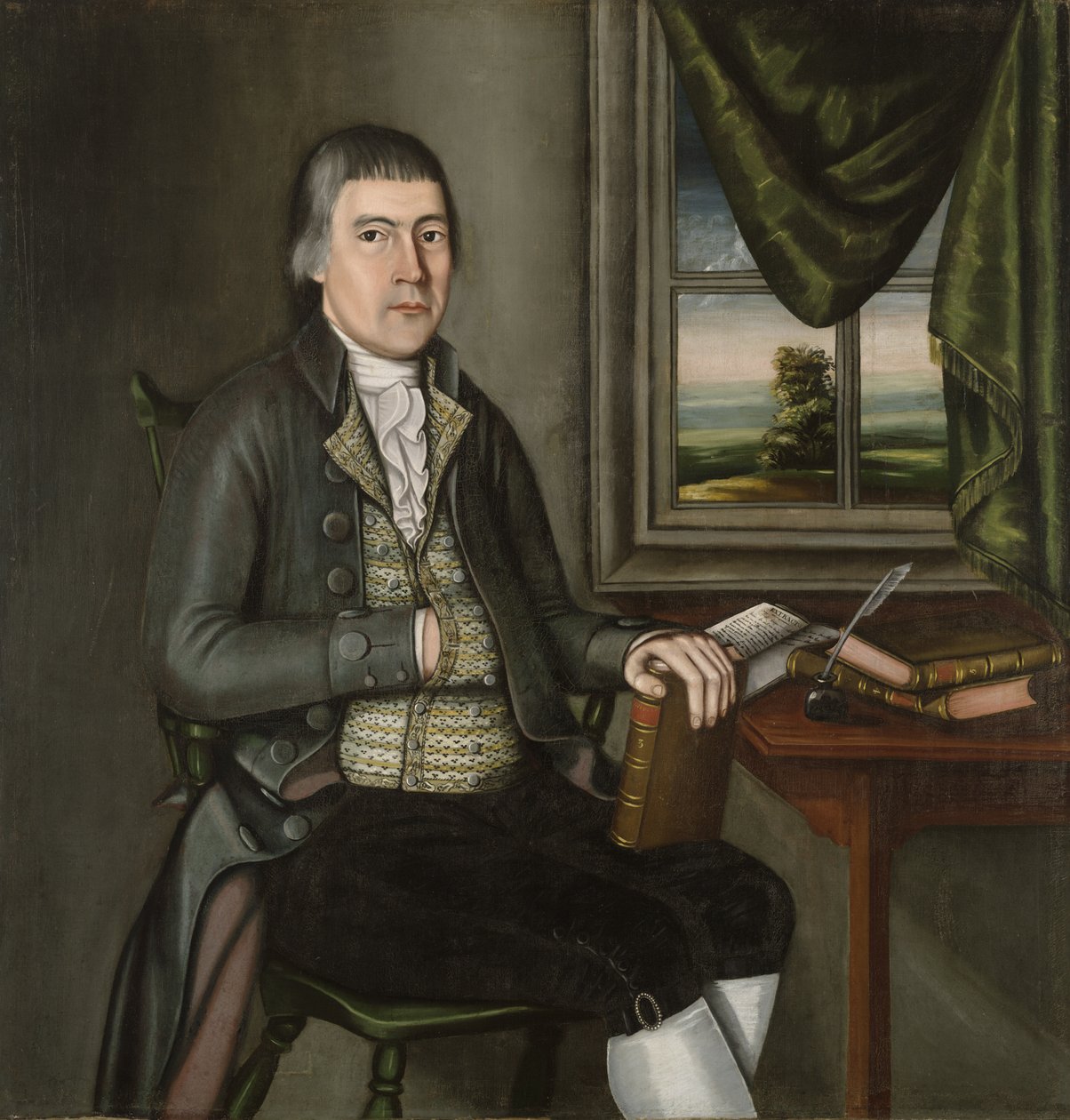 Tohtori Hiskiah Beardsley, n. 1788-1790 tekijältä The Beardsley Limner