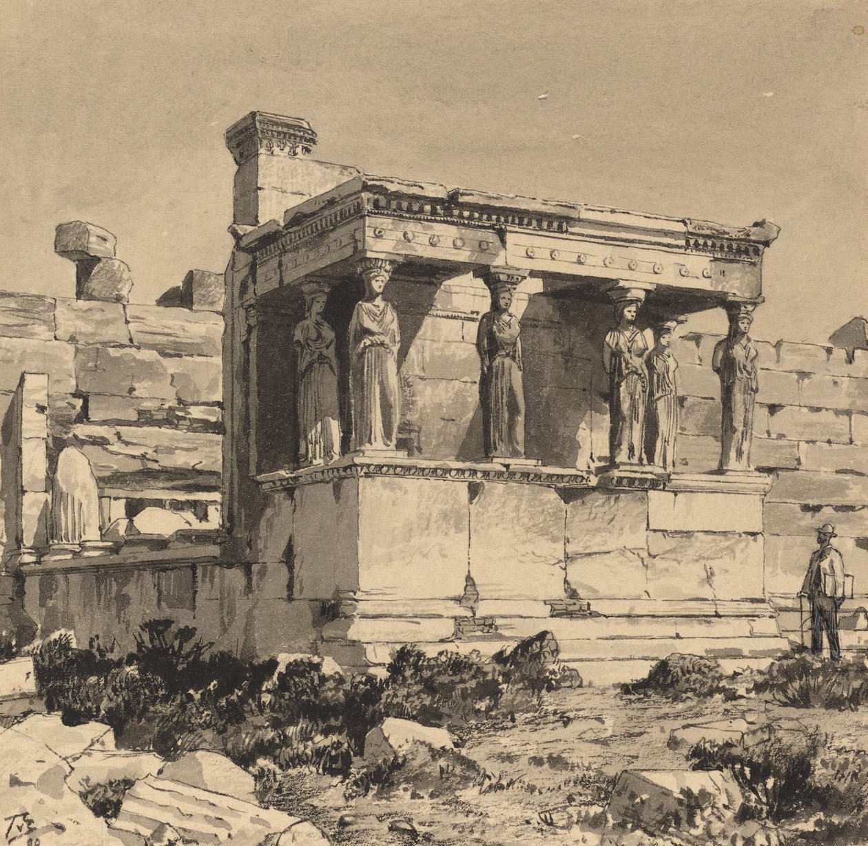 Erechtheion, 1890. tekijältä Themistocles von Eckenbrecher