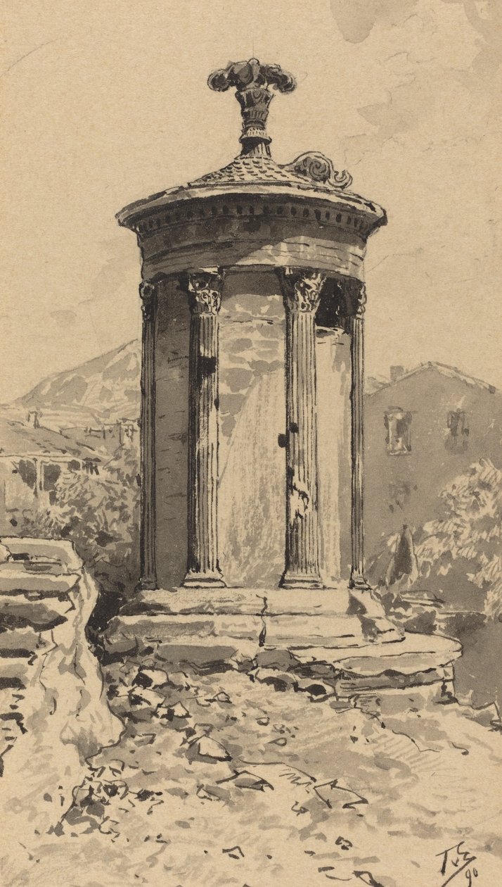 Lysikrateen muistomerkki, 1890. tekijältä Themistocles von Eckenbrecher