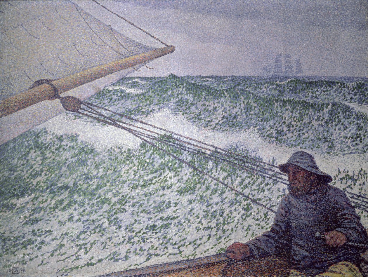 Mies Tillerissä, 1892 tekijältä Théo van Rysselberghe