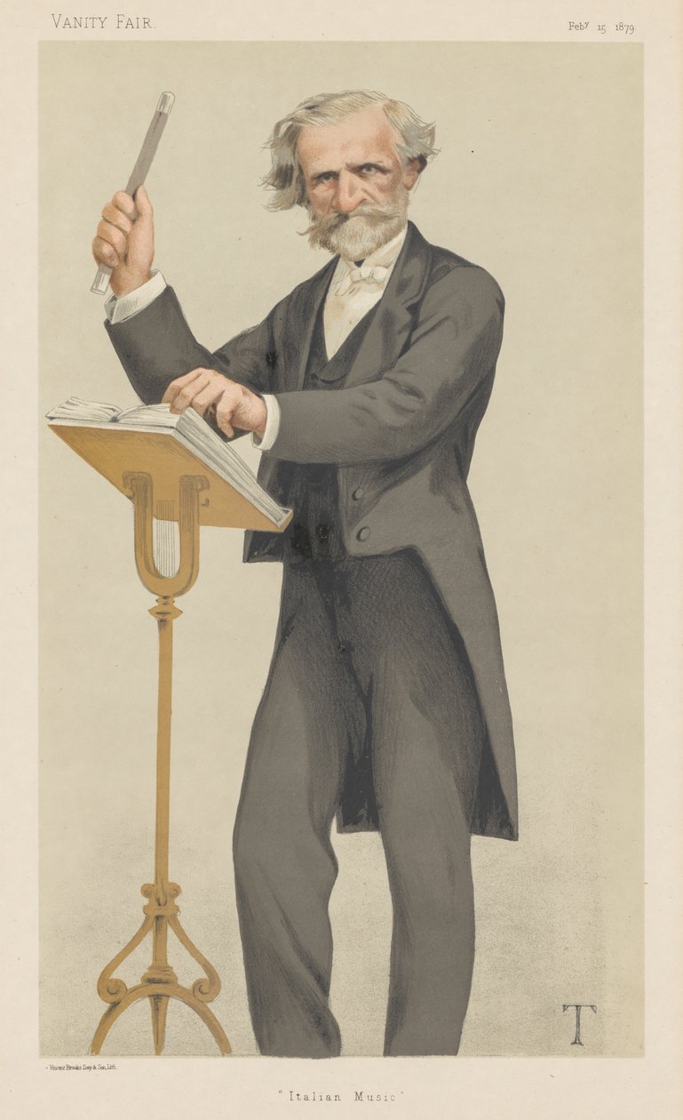 Vanity Fair: italialaista musiikkia, 1879. tekijältä Theobald Chartran