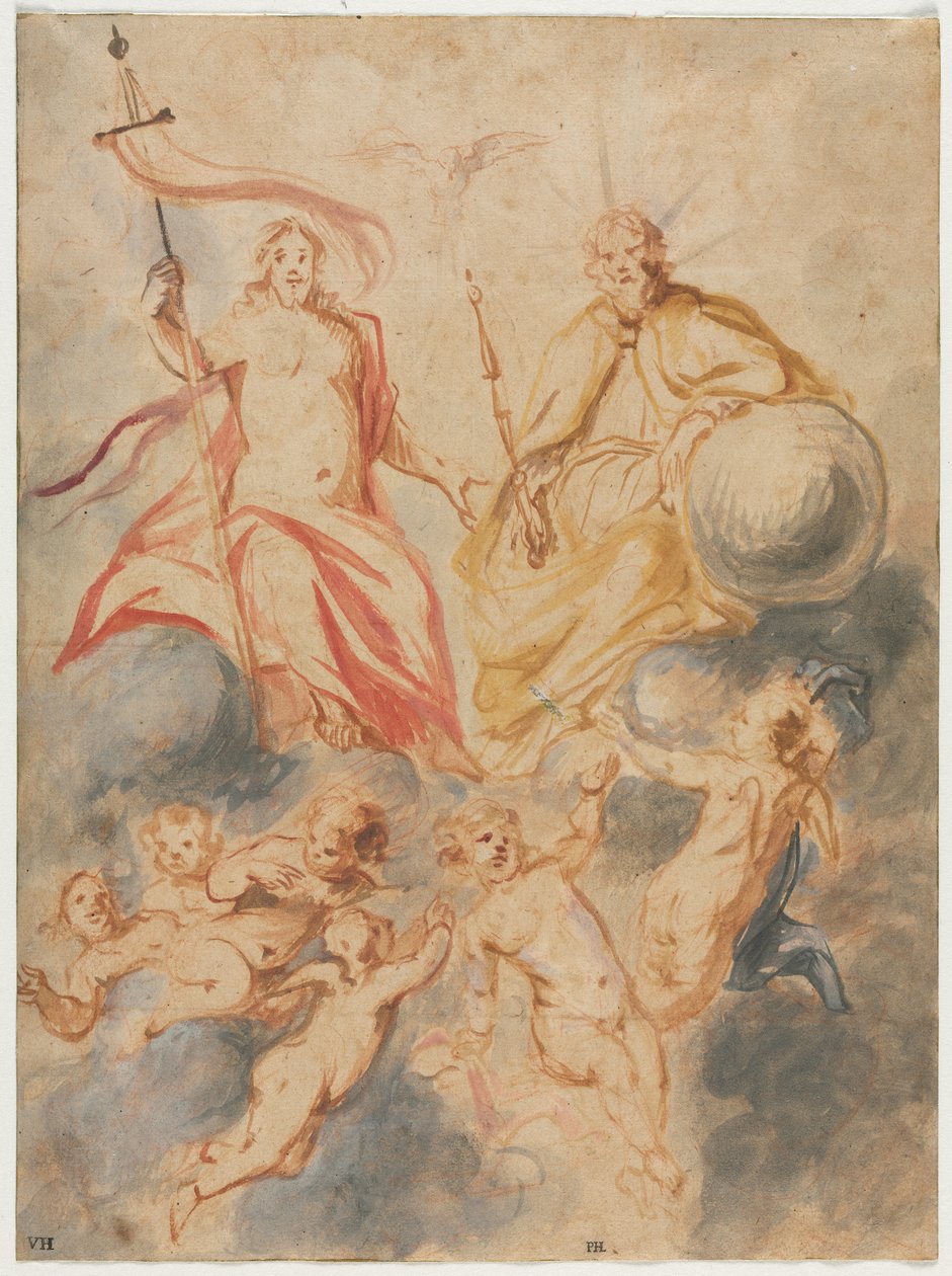 Pyhä kolminaisuus, n. 1647. tekijältä Theodoor van Thulden
