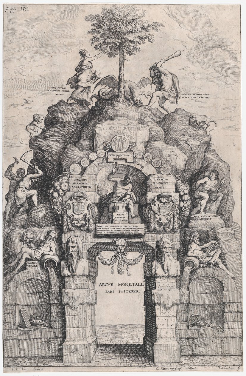 Sisäänpääsyparaati...Ferdinand, itävaltalaiset. Antwerpen, 1635 tekijältä Theodoor van Thulden