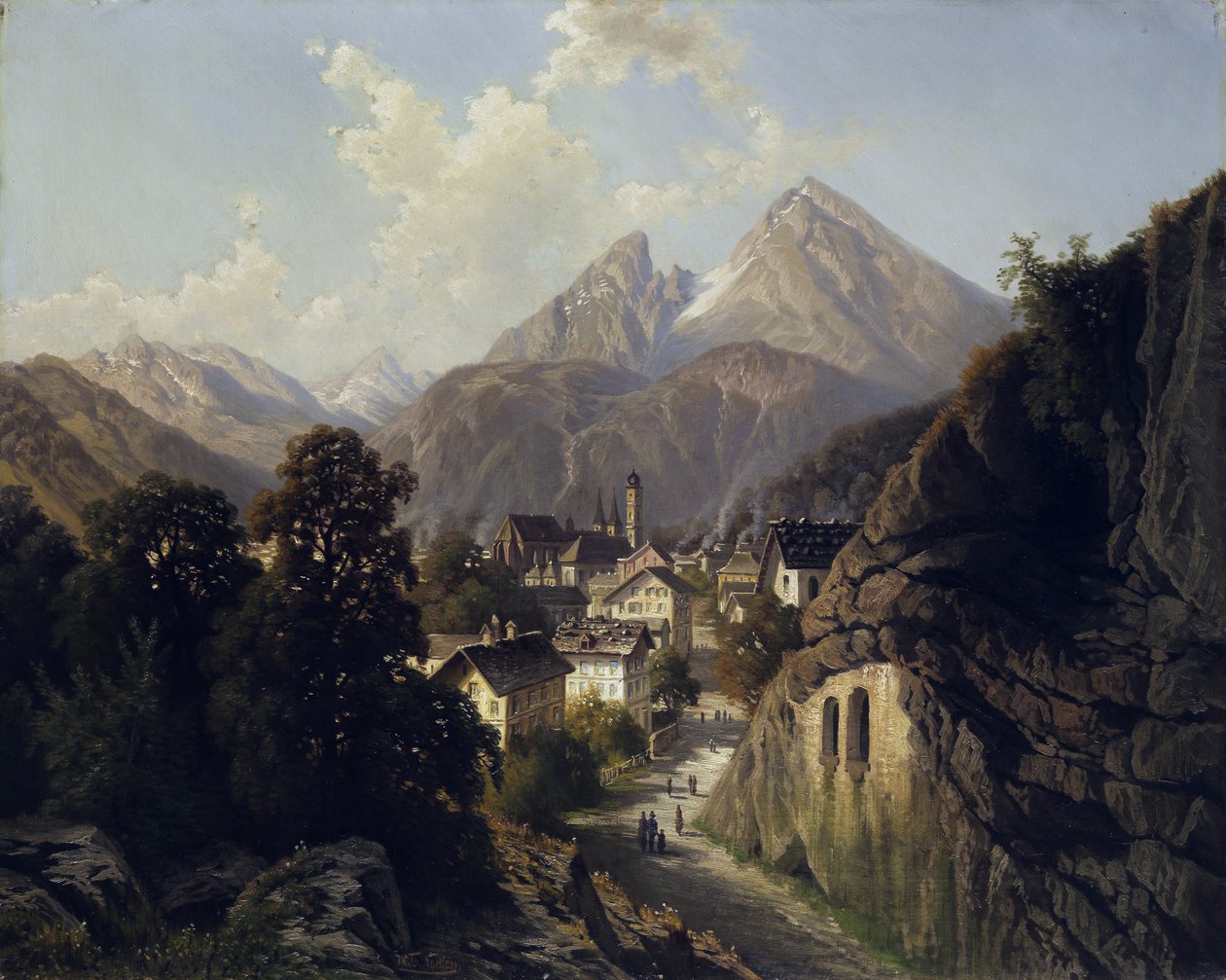 Ansicht von Berchtesgaden tekijältä Theodor Nocken