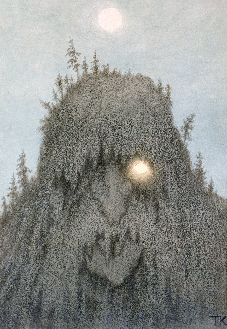 Metsän trolli tekijältä Theodor Kittelsen