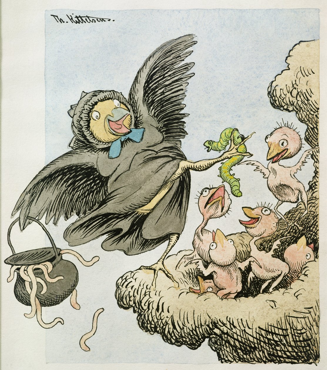 Tässä on lasten ruoka tekijältä Theodor Kittelsen