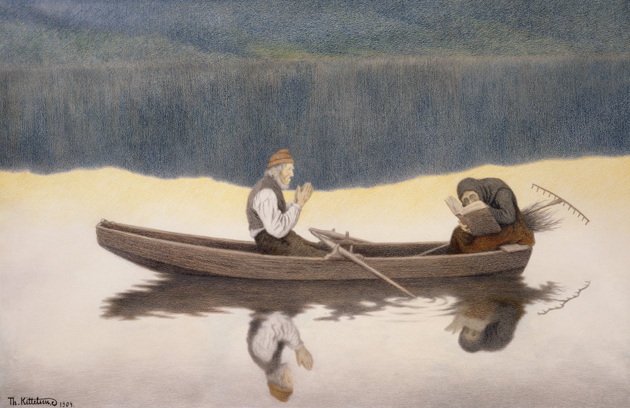 Järven ja joen yli tekijältä Theodor Kittelsen