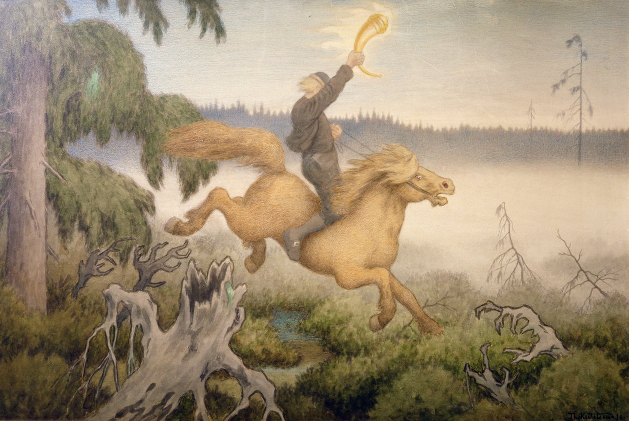 Kultainen sarvi tekijältä Theodor Kittelsen