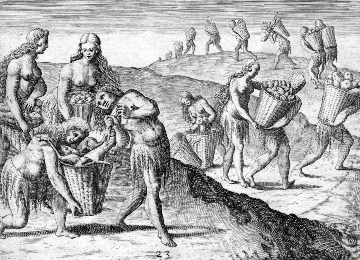 Timucua-intiaanien heimo tekijältä Theodor de Bry