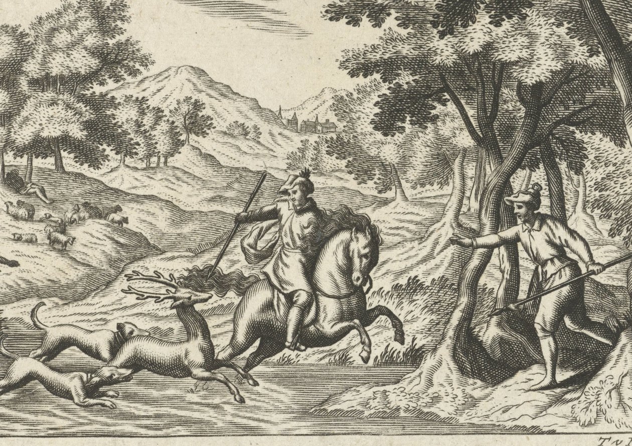 Hirven metsästys tekijältä Theodor van Merlen (II)
