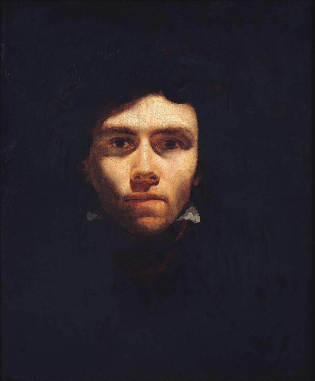 Eugene Delacroixin (1798-1863) muotokuva n. 1818-19 tekijältä Theodore Gericault