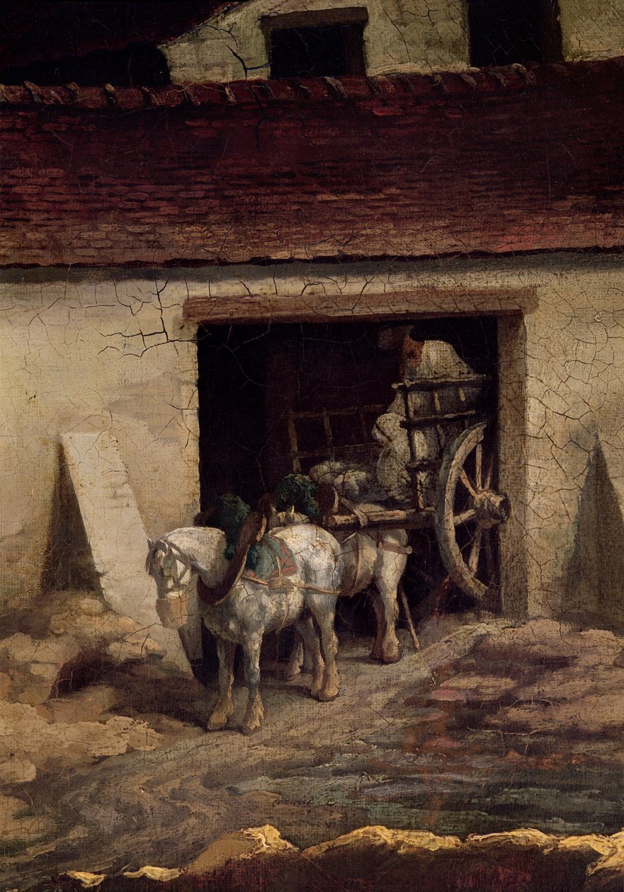 Kipsitehtaan uuni (yksityiskohta) tekijältä Theodore Gericault