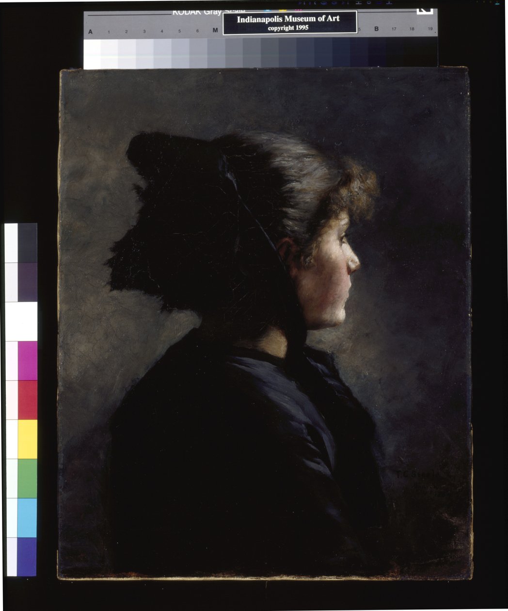 München Girl (öljy kankaalle) tekijältä Theodore Clement Steele