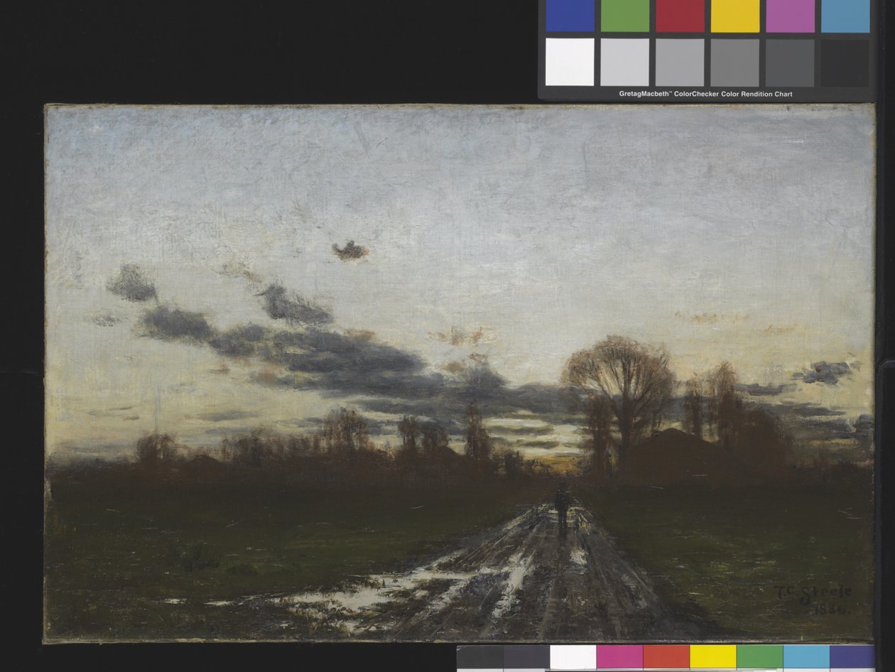 Auringonnousu (öljy kankaalle) tekijältä Theodore Clement Steele