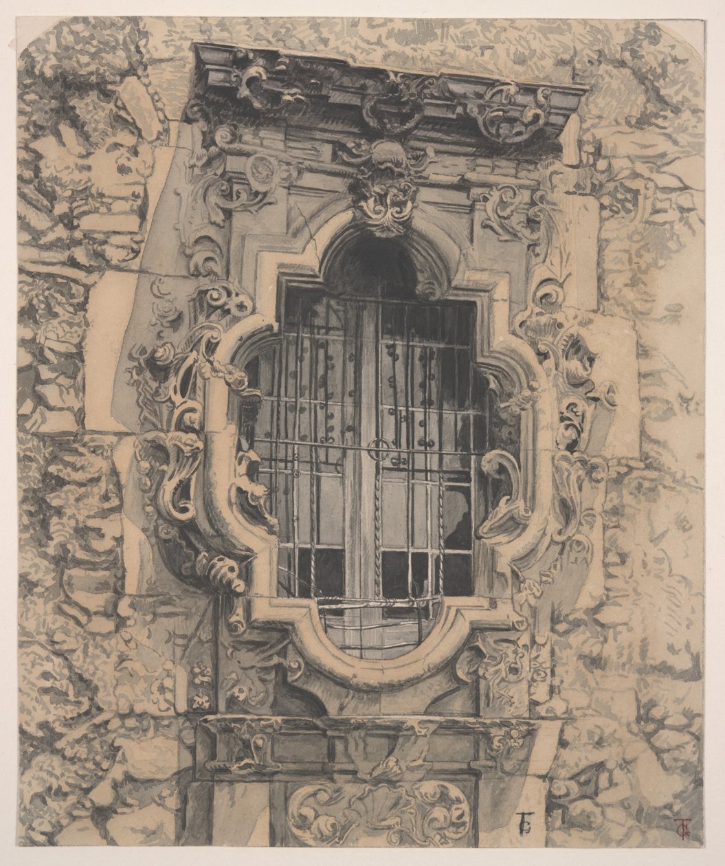 Ruusuikkuna, Mission San Jose tekijältä Theodore Gentilz