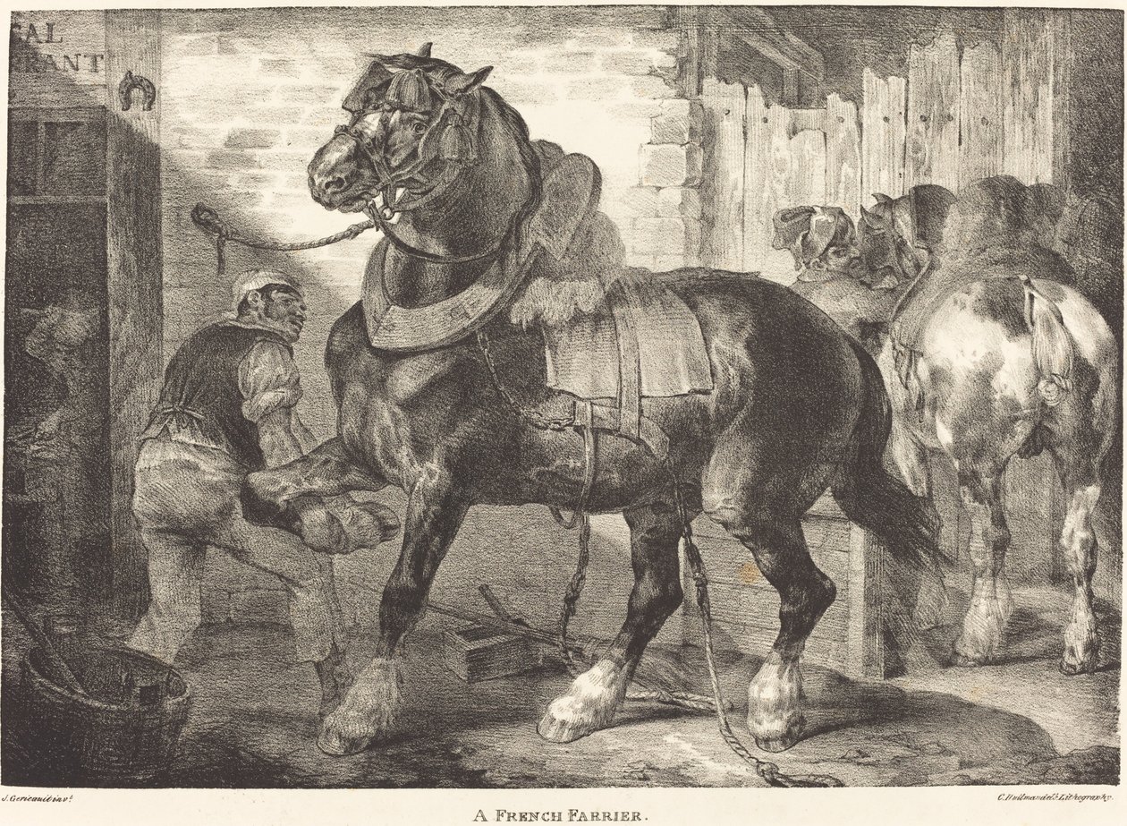 Ranskalainen Farrier tekijältä Theodore Gericault