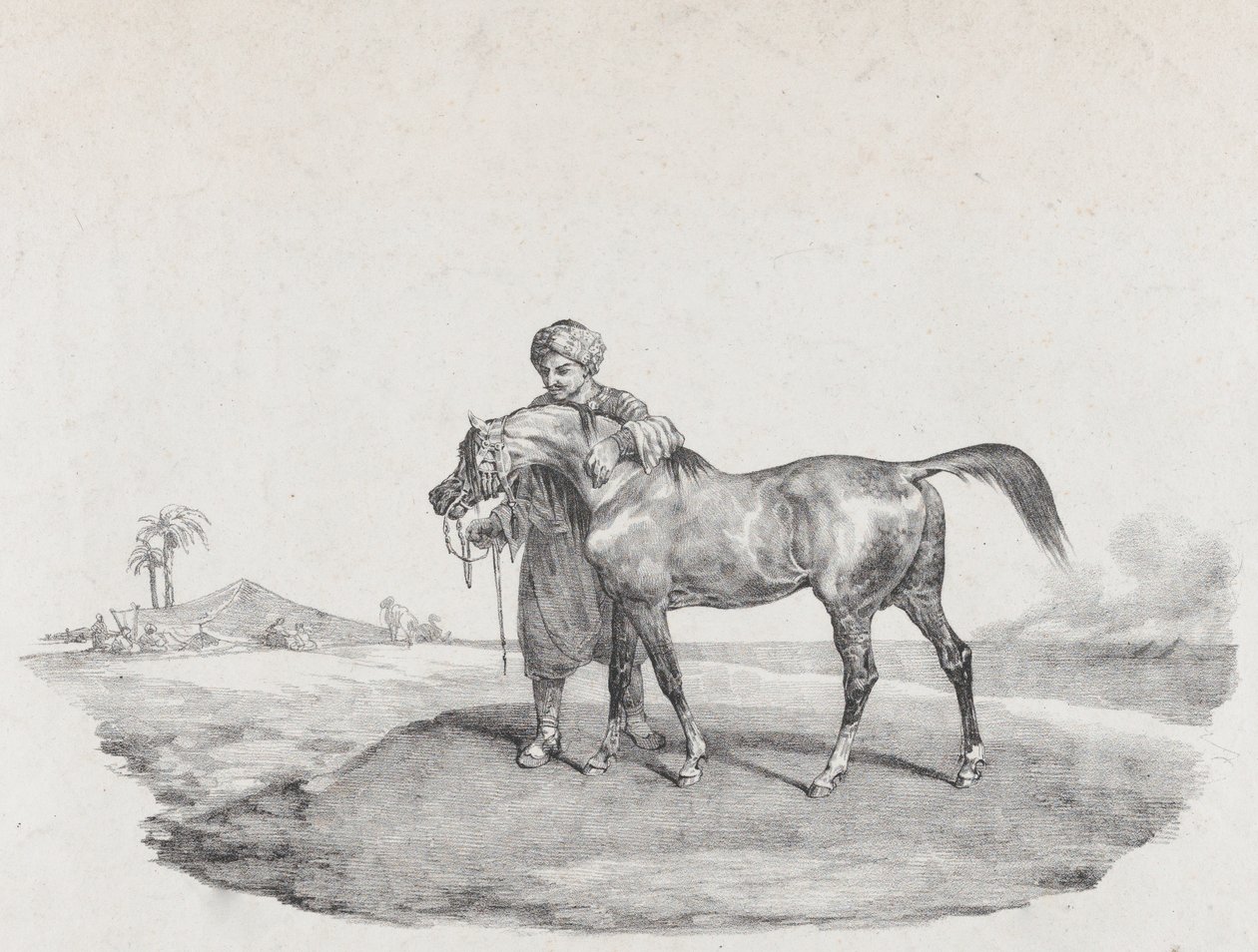 Arabian hevonen, 1821 tekijältä Theodore Gericault