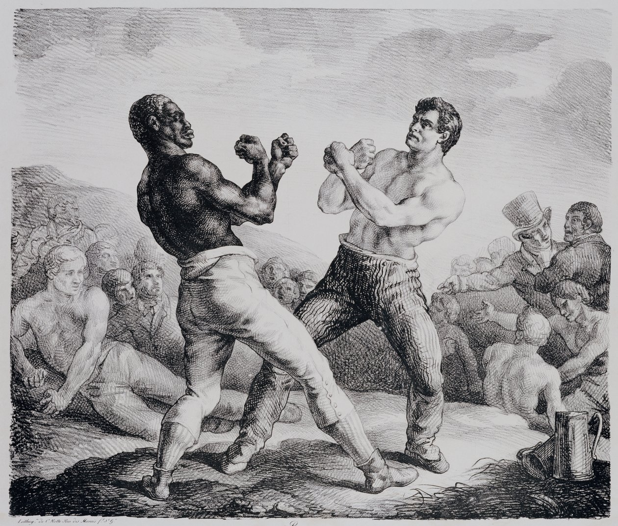 Bokserit, 1818 tekijältä Theodore Gericault