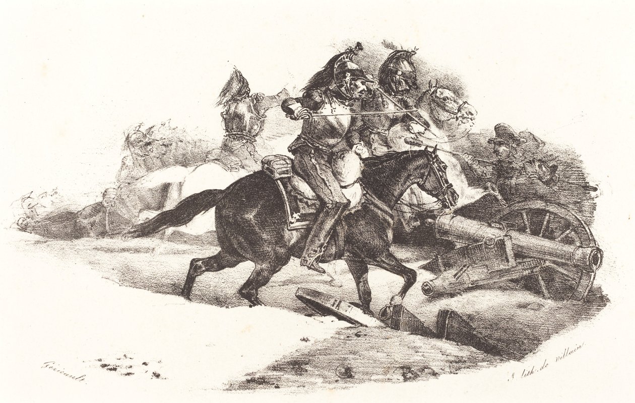 Cuirassiersin lataus tekijältä Theodore Gericault