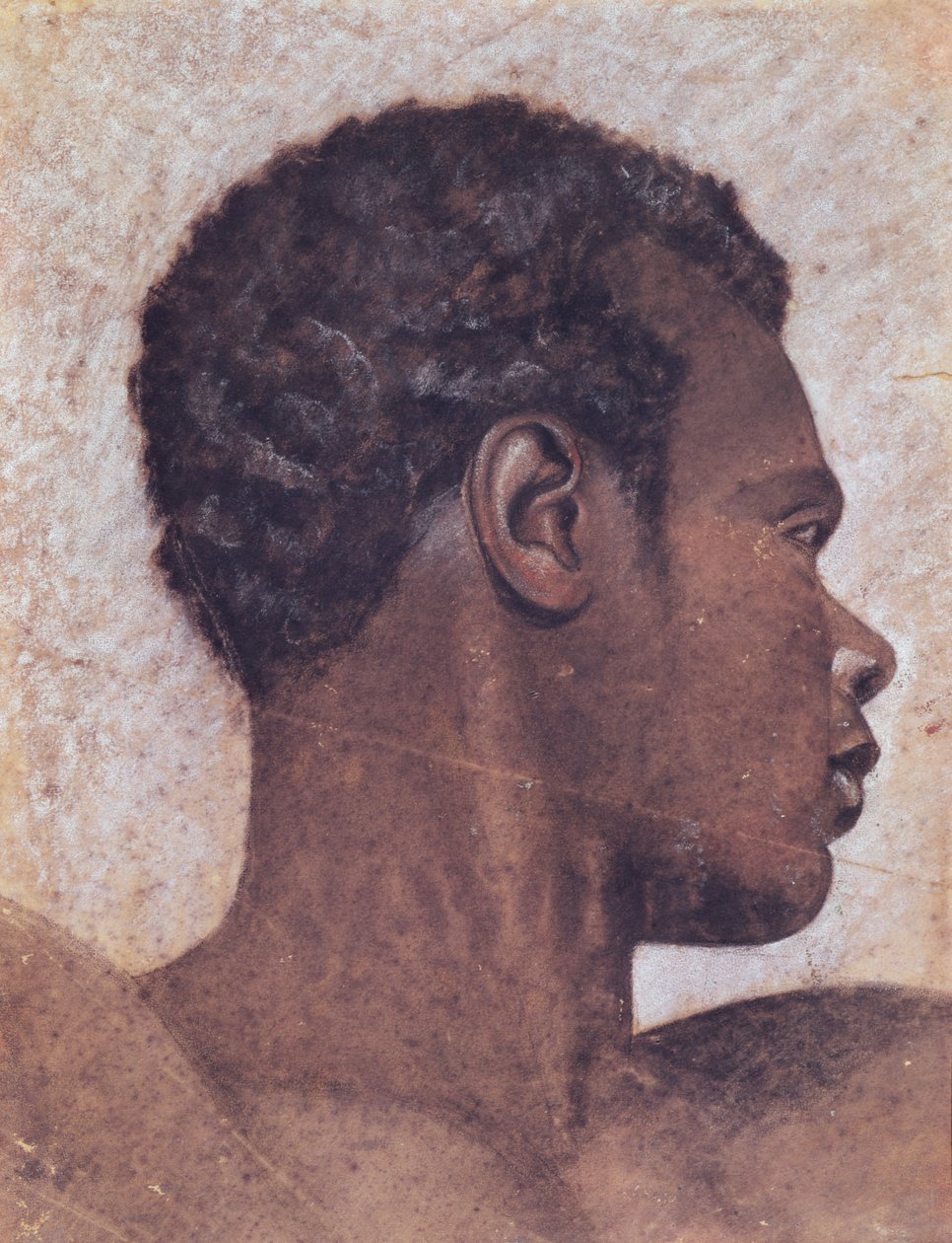 Mustan ihmisen pää tekijältä Theodore Gericault