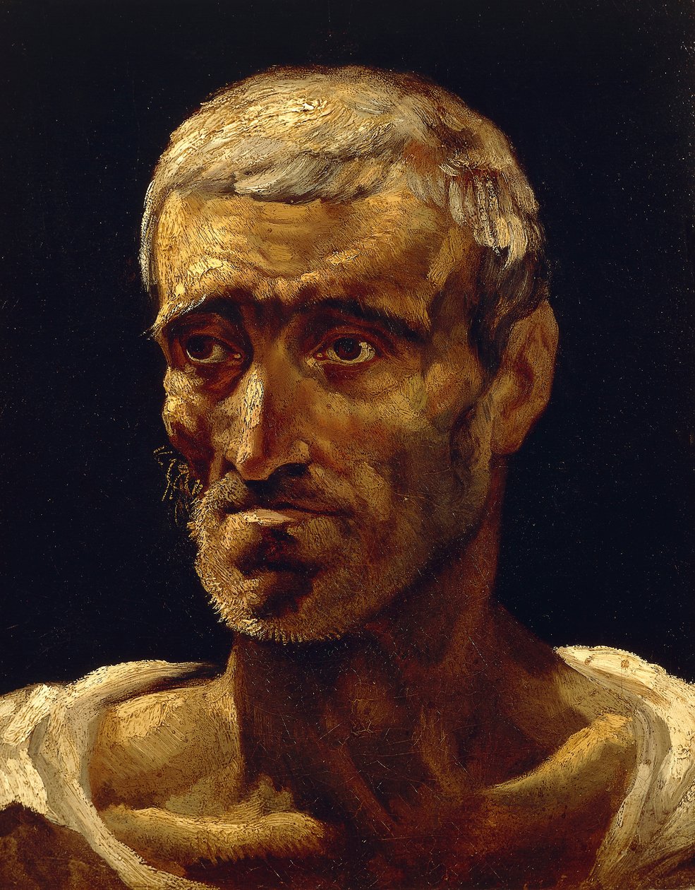 Haaksirikkoutuneen miehen pää tekijältä Theodore Gericault