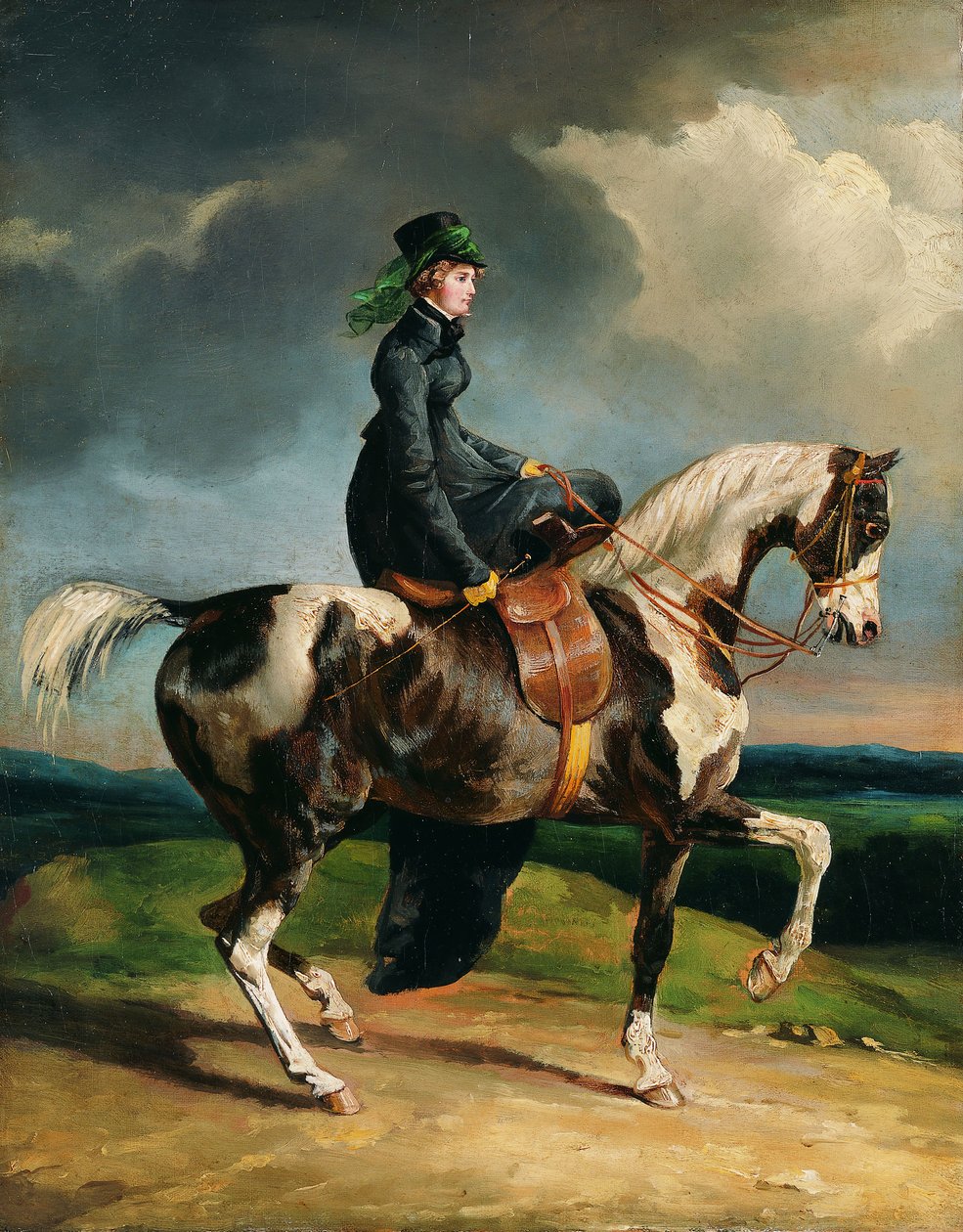 Ratsunainen, 1820 tai myöhemmin. tekijältä Theodore Gericault