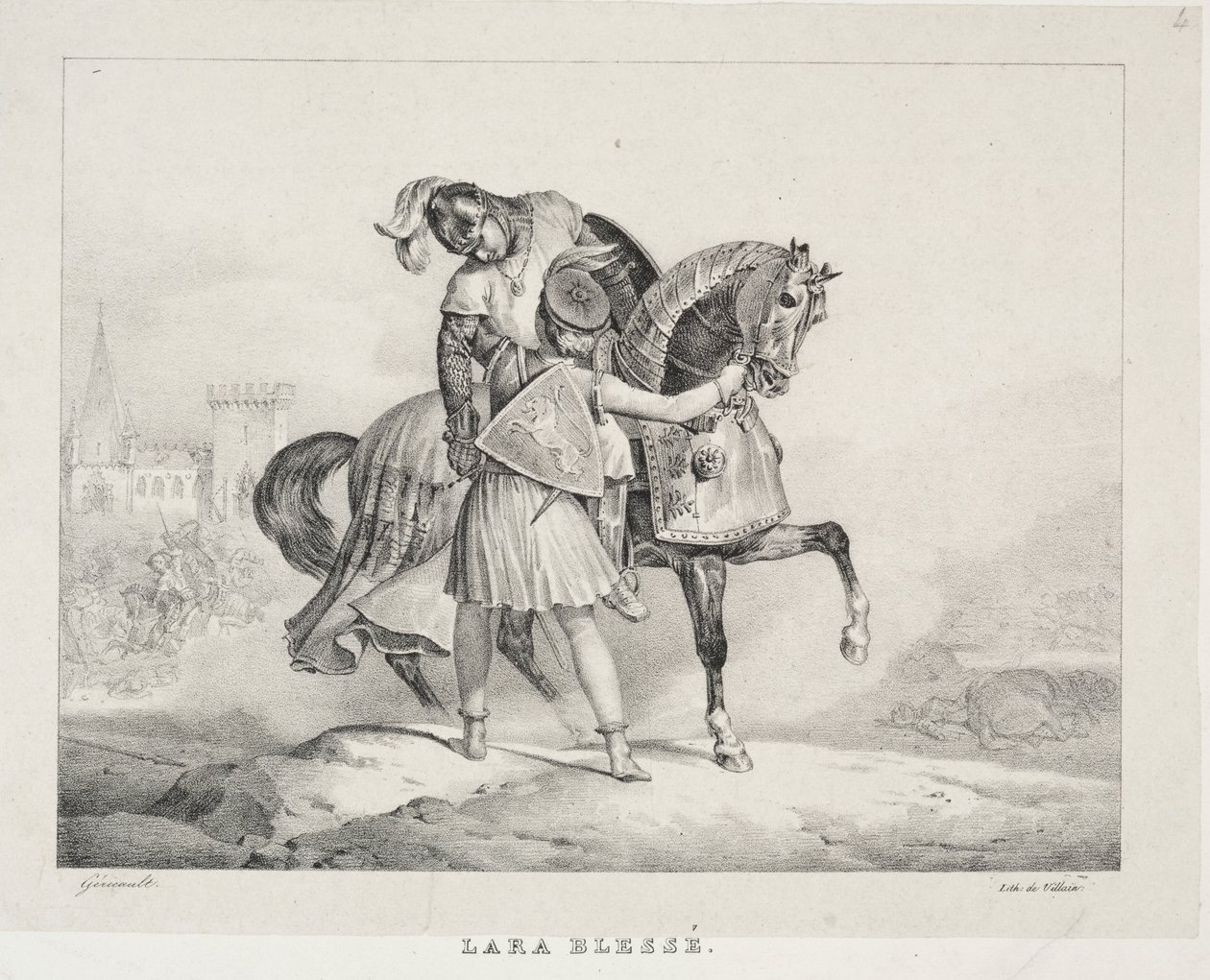 Lara haavoittui tekijältä Theodore Gericault