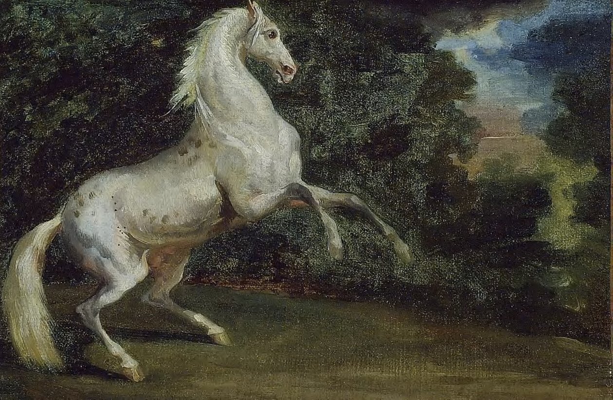 Hyppäävä hevonen tekijältä Theodore Gericault