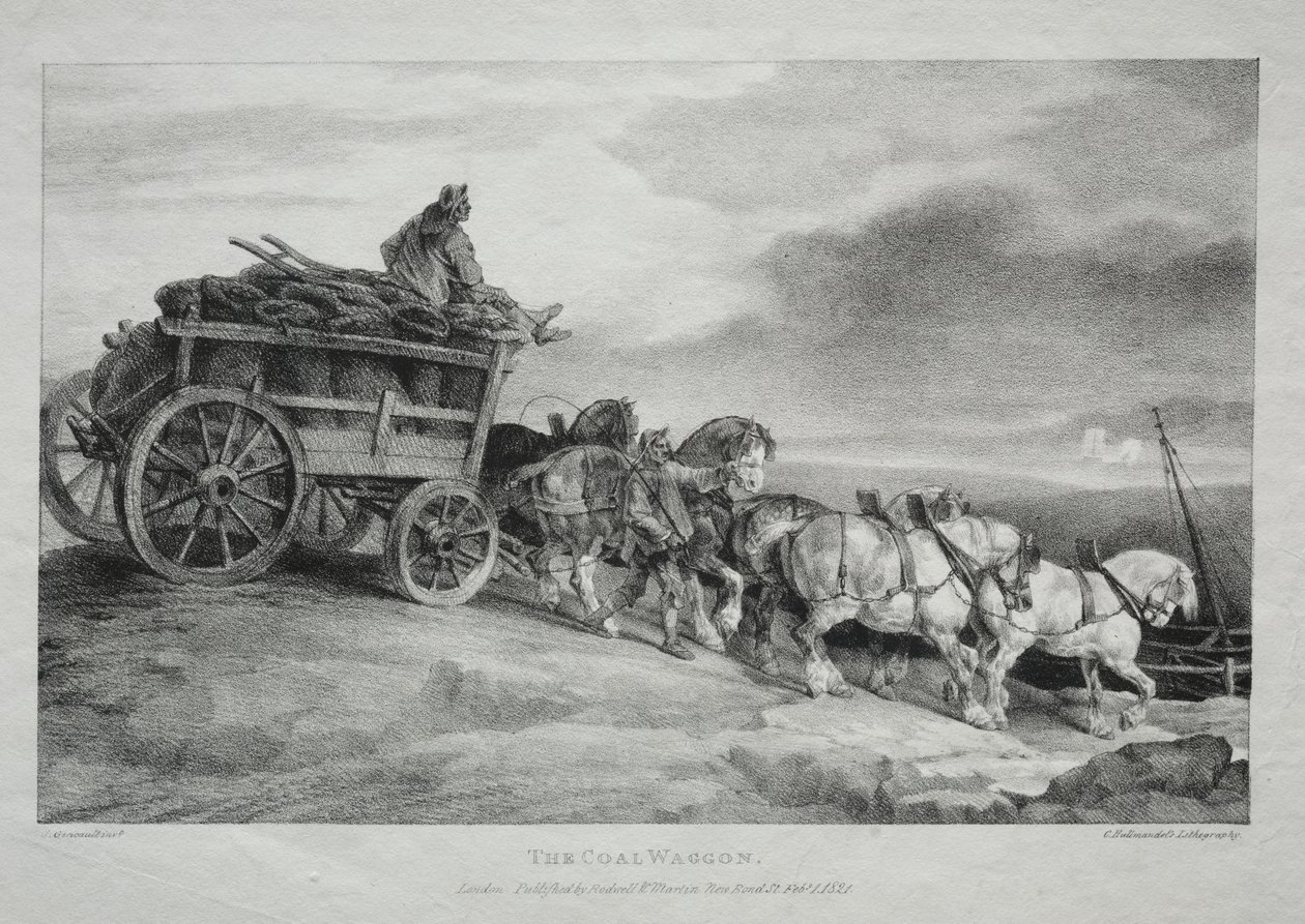 Hiilivaunu, 1821. tekijältä Theodore Gericault