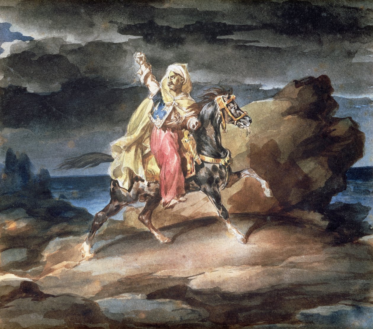 Giaour, n. 1822-23 tekijältä Theodore Gericault