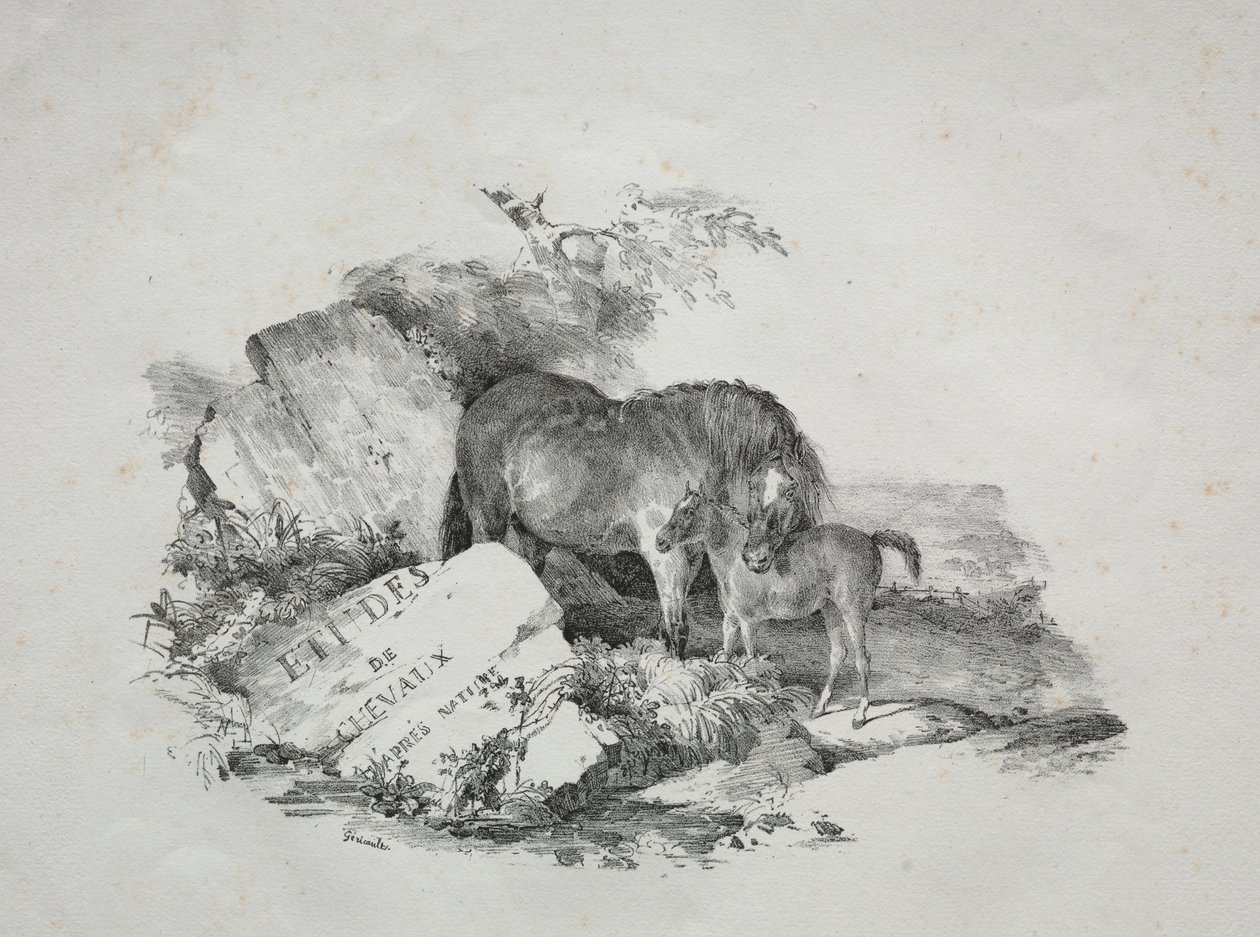 Tamma ja sen varsa tekijältä Theodore Gericault