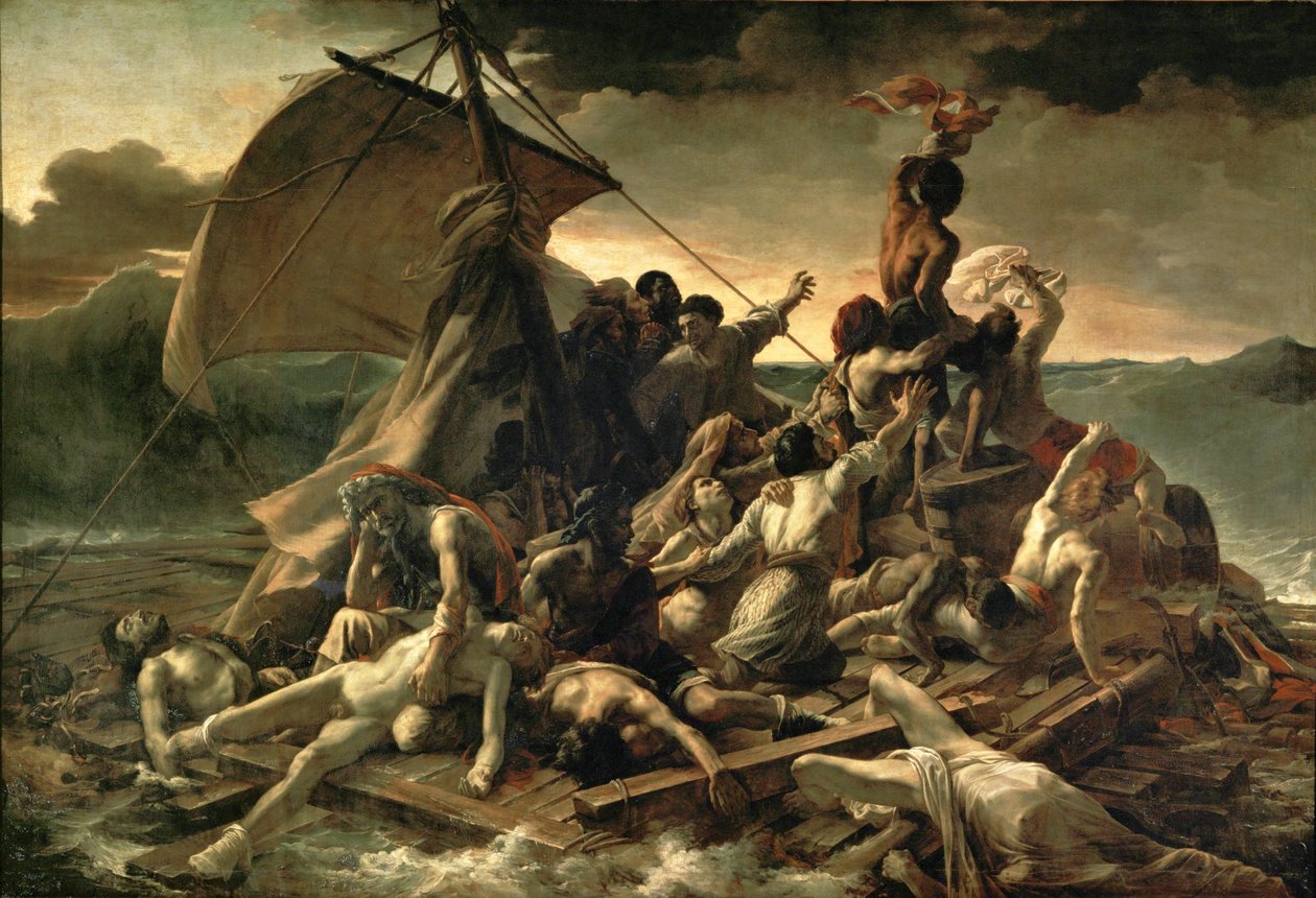 Meduusan lautta ... tekijältä Theodore Gericault