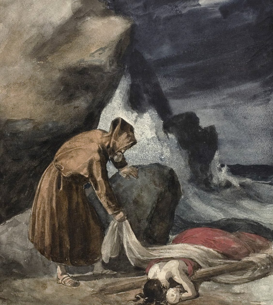 Myrsky, n. 1821-23 tekijältä Theodore Gericault