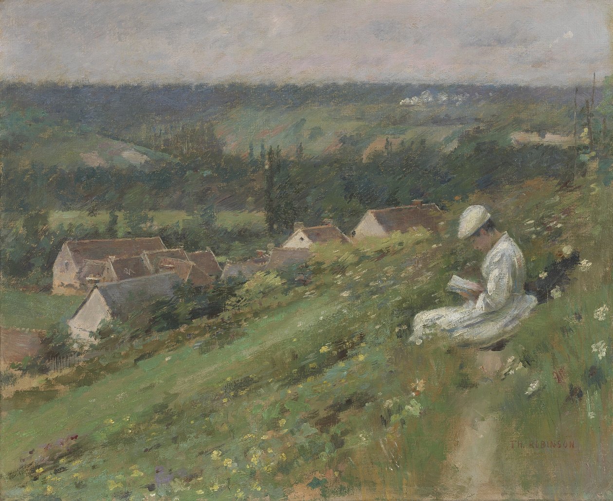 Arconvillen laakso, noin 1887 tekijältä Theodore Robinson