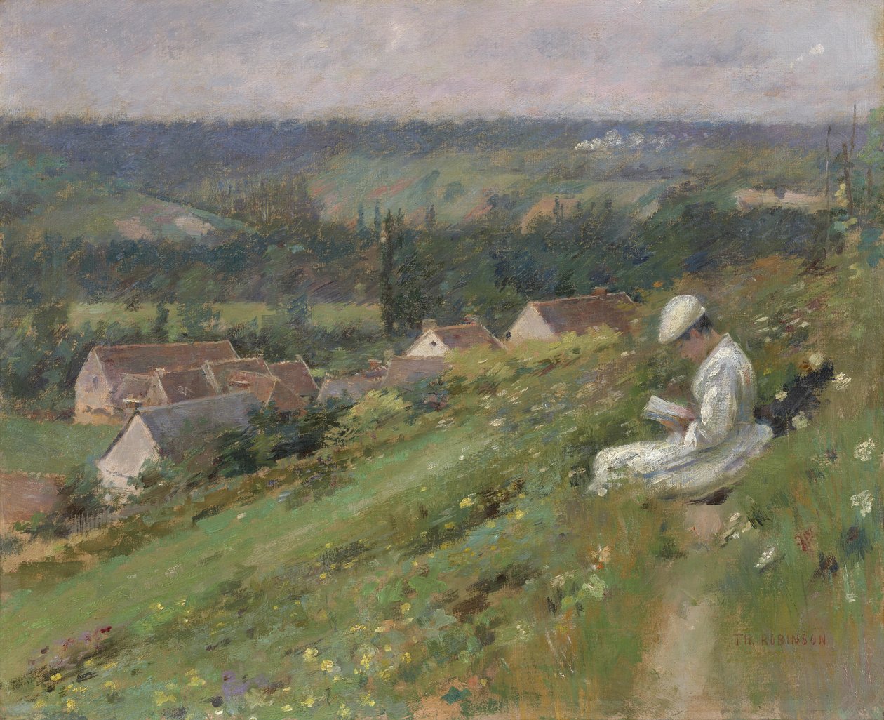 Arconvillen laakso, n. 1887. tekijältä Theodore Robinson
