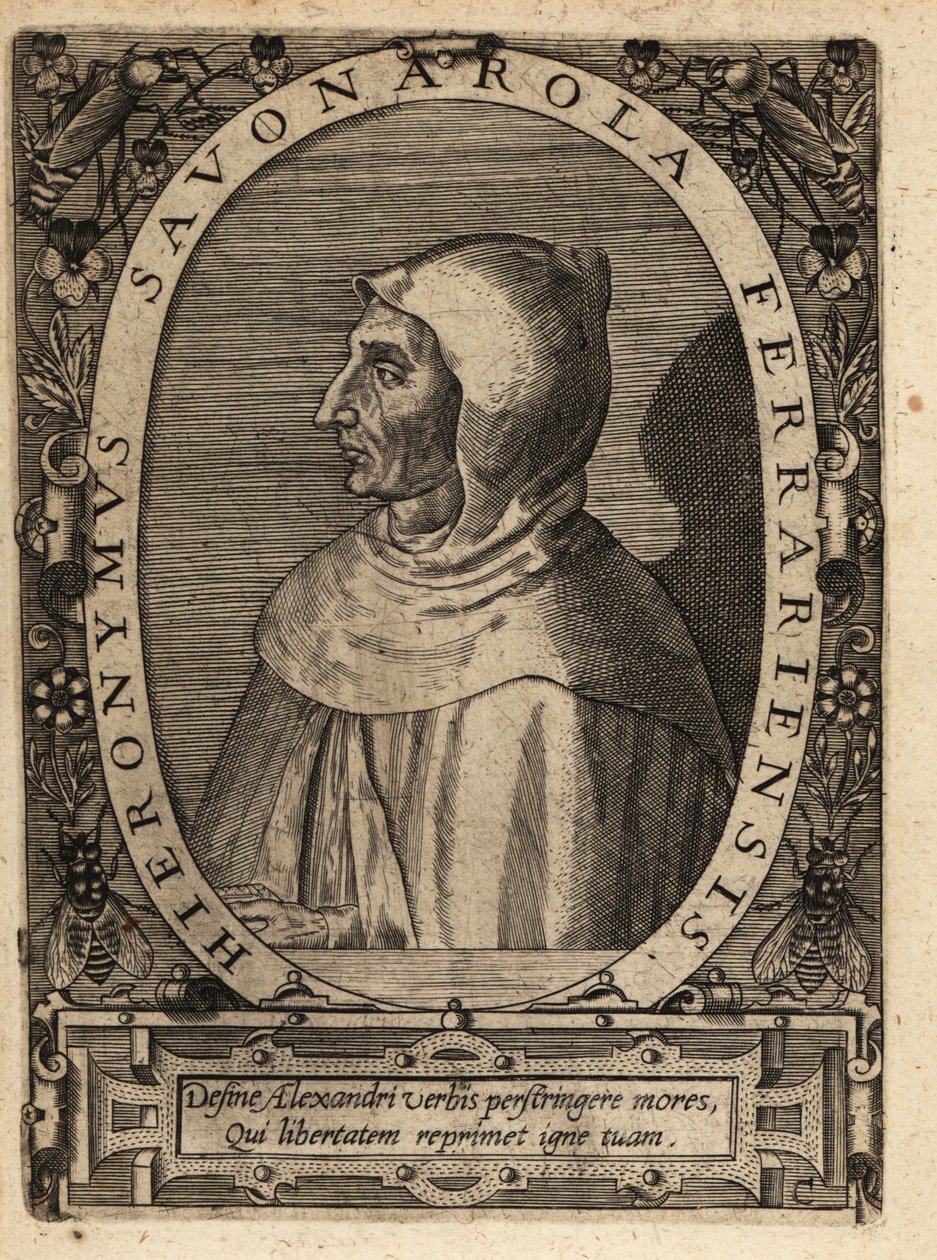 Girolamo Savonarola tekijältä Theodore de Bry