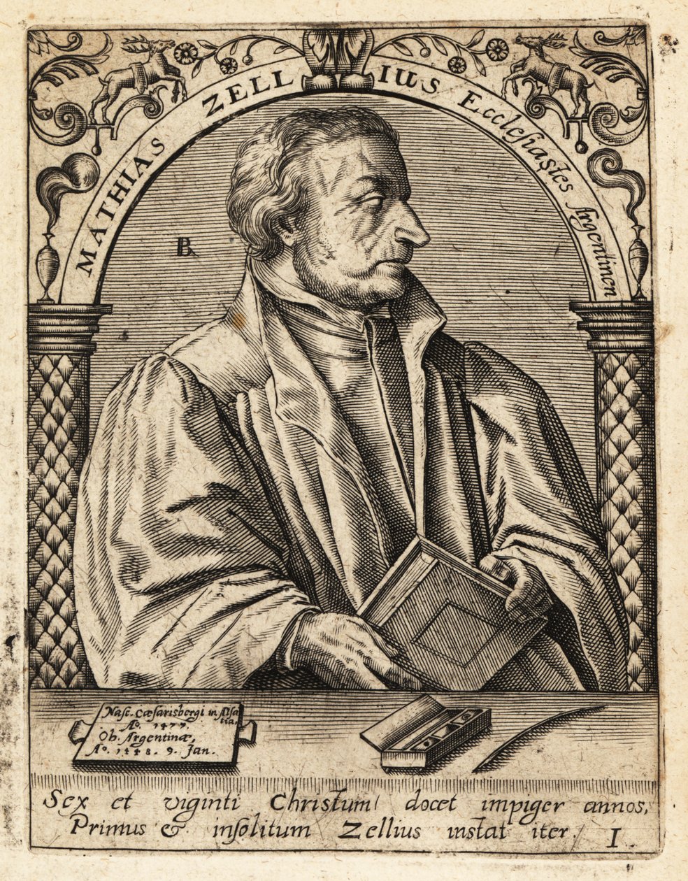 Matthäus Zell tekijältä Theodore de Bry