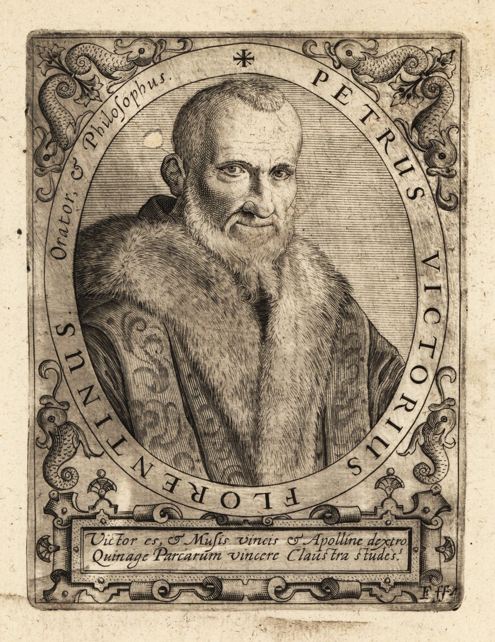 Piero Vettori, italialainen kirjailija. tekijältä Theodore de Bry