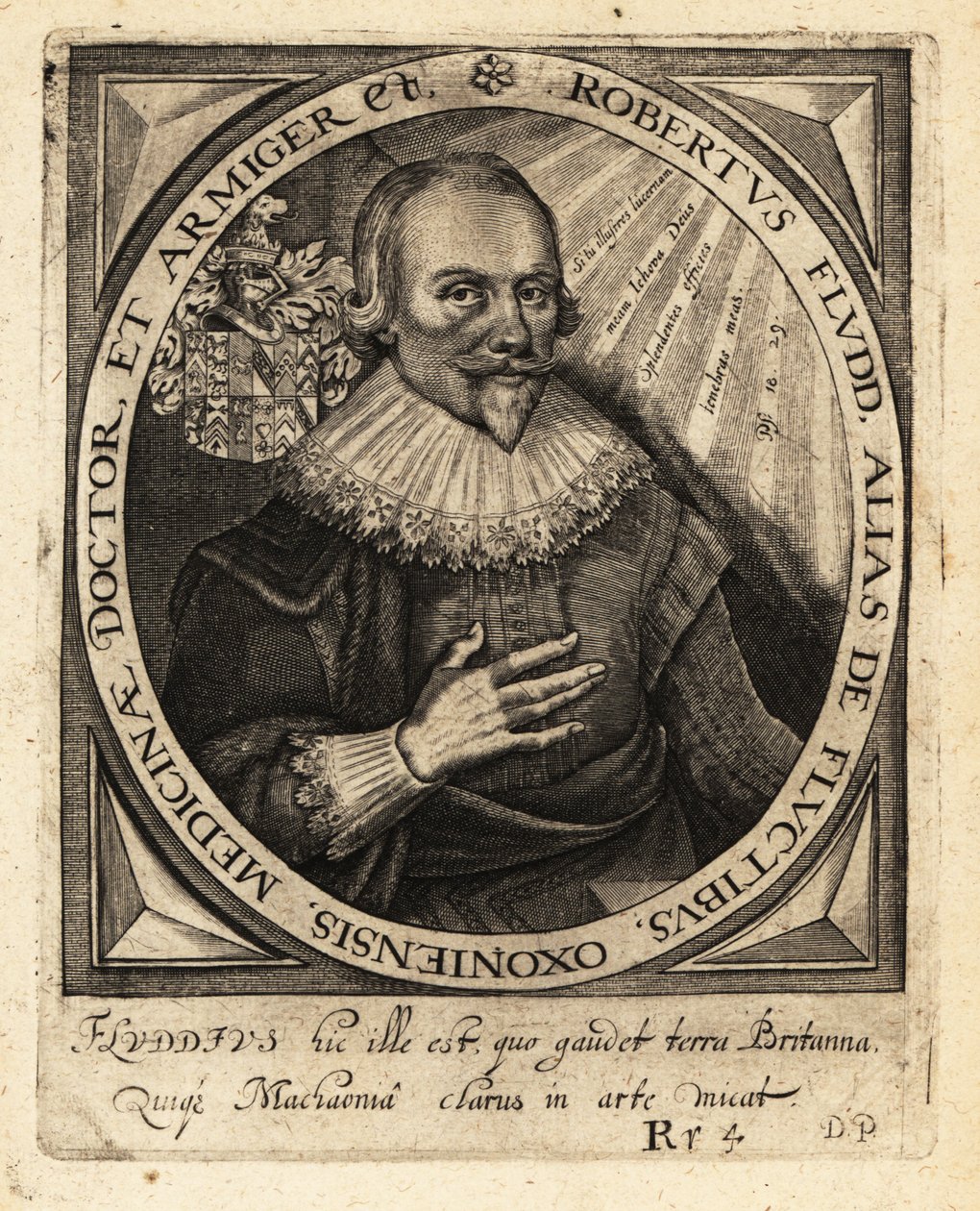 Robert Fludd, englantilainen paraselsialainen lääkäri. tekijältä Theodore de Bry