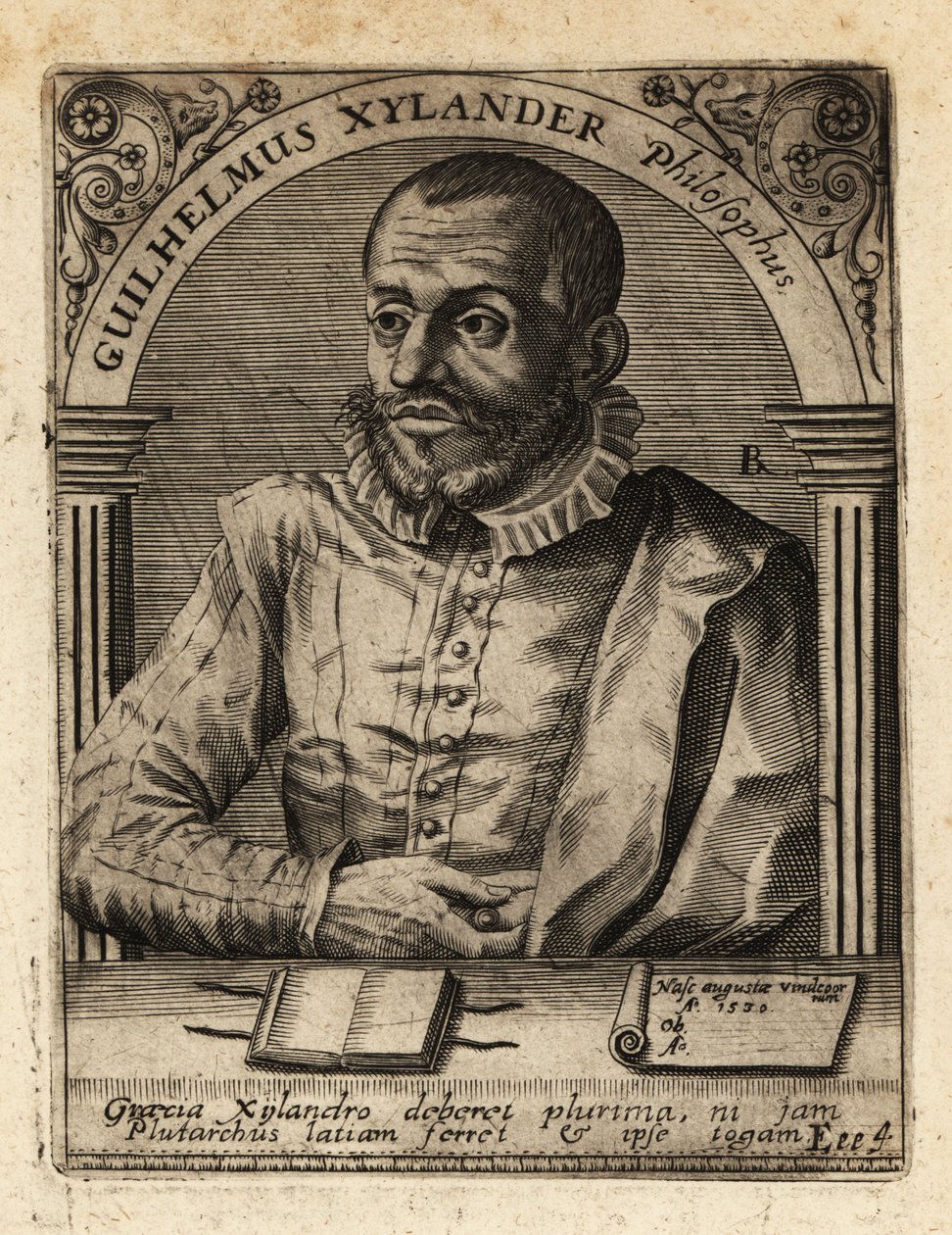Wilhelm Xylander, saksalainen klassikkotutkija. tekijältä Theodore de Bry
