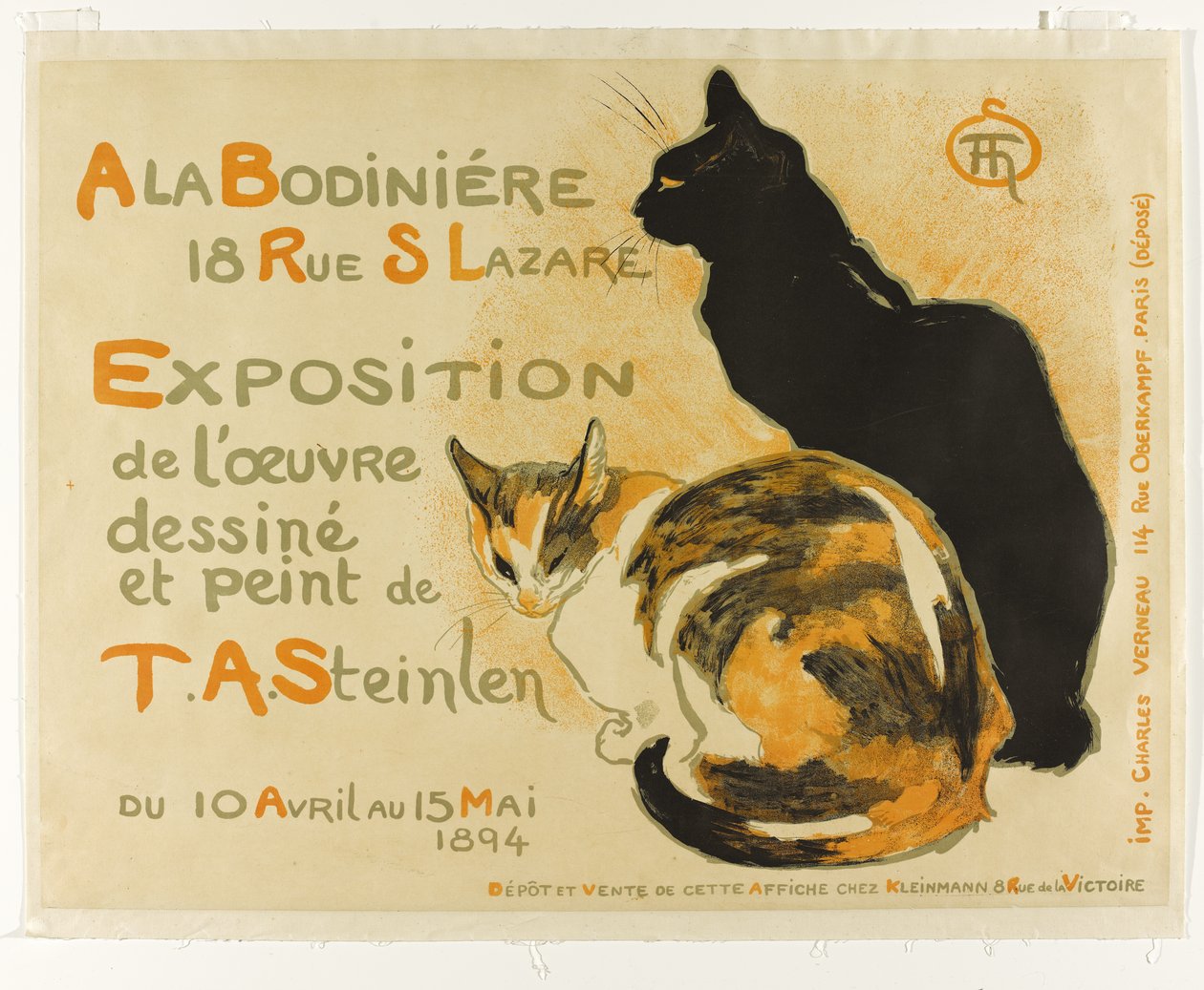 Bodinieressa, 1894 tekijältä Théophile Alexandre Steinlen