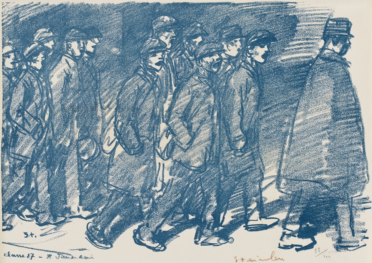 Nimetön, 1800-luvun loppupuoli (litografia ommelletulle paperille). tekijältä Théophile Alexandre Steinlen