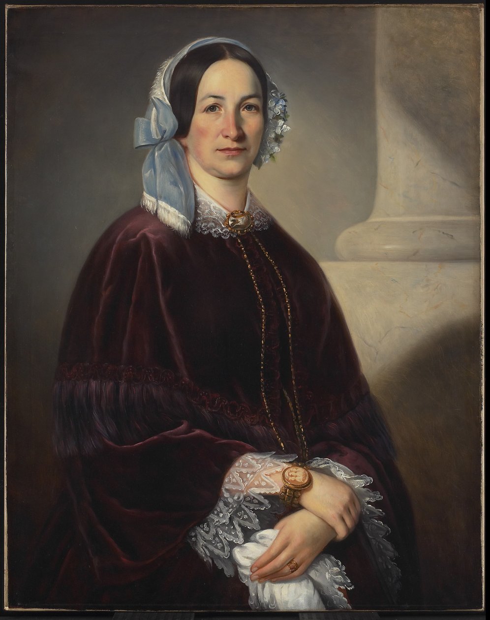 Madame Isaac Dorion, os. Adélaide Huot dit St-Laurent, n. 1854 tekijältä Théophile Hamel