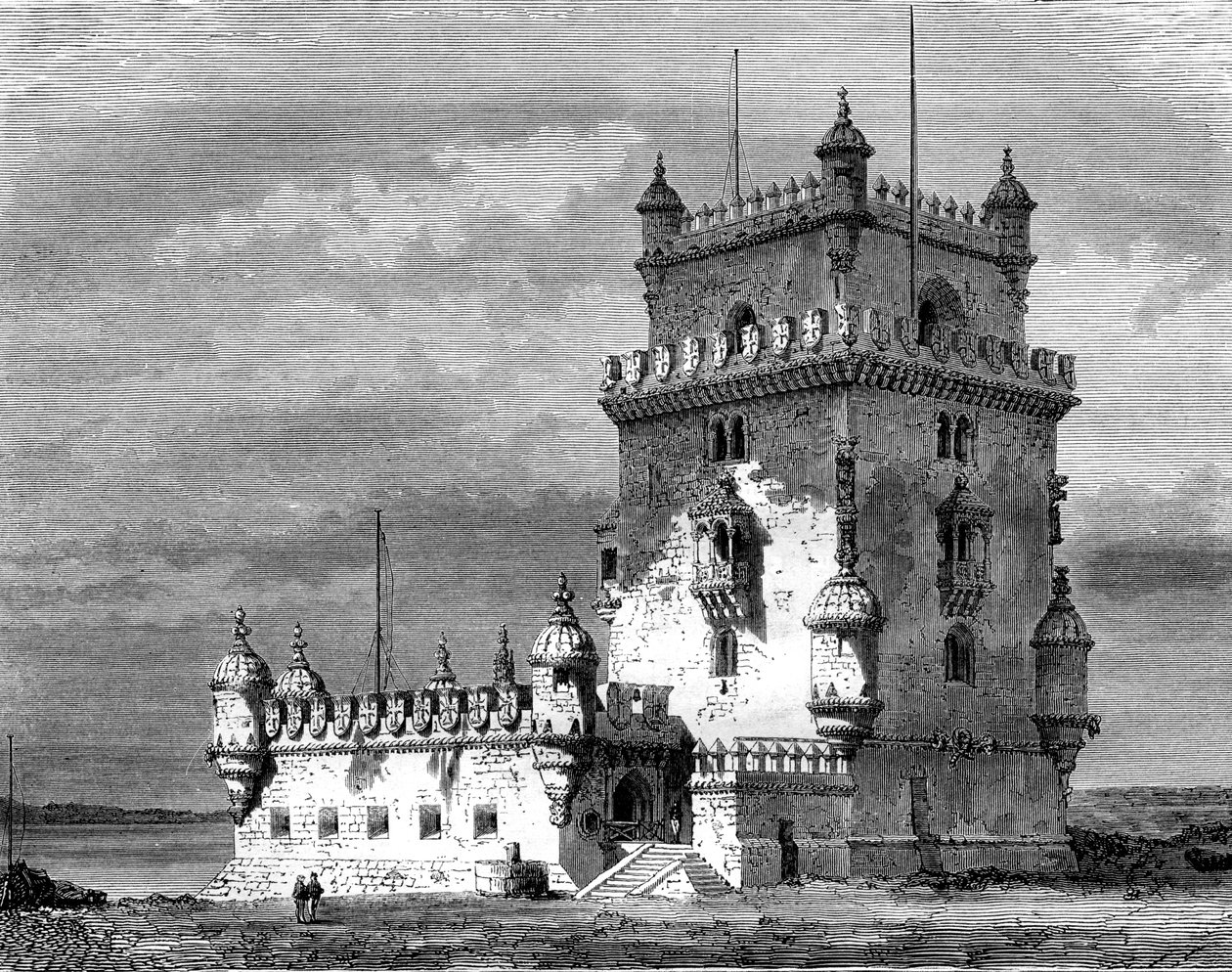 Belém Tower, Lissabon, Portugali, 1800-luku. tekijältä Therond