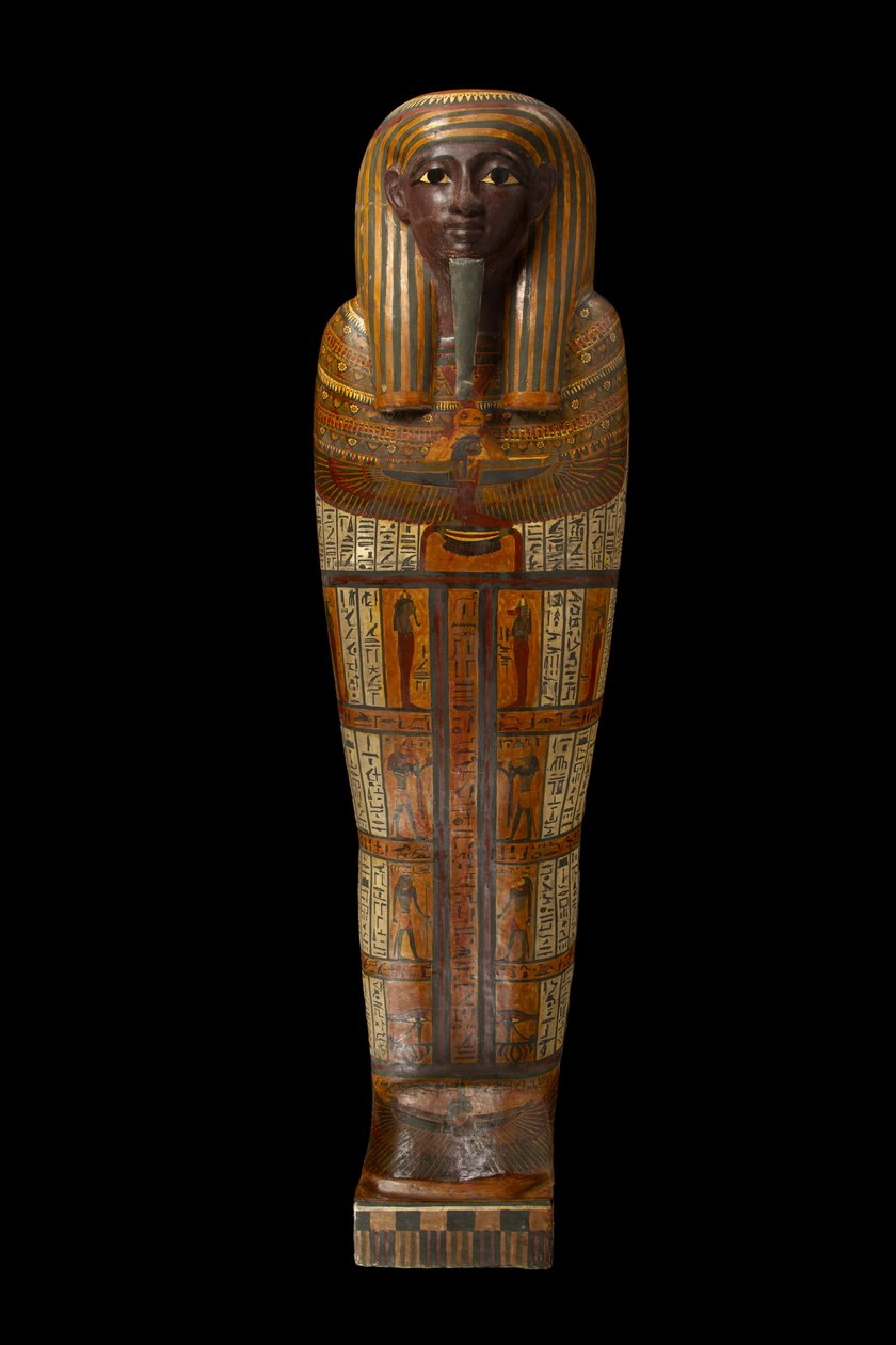 Djeddjehutefankh muumiopuuta tekijältä Third Intermediate Period Egyptian