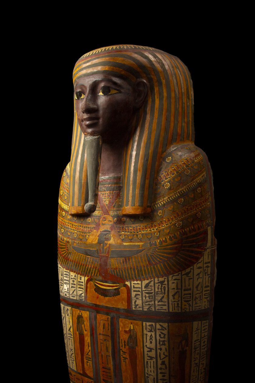 Djeddjehutefankh muumiopuuta tekijältä Third Intermediate Period Egyptian
